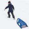 Outdoor Snow Sleigh Ice Sled Toy, Two Rider, Solid Hard Plastic with Pull Rope for Kids Over 5 Years, Blue view 4