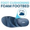HUHV Z Strap Unisex Recovery Comfort Slide Sandals - Navy, Men's 4/ Women's 6 M view 4
