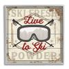 Stupell Industries Live to Ski Sport Goggles Fresh Powder view 1