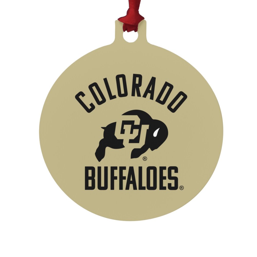 GRAPHICS & MORE Colorado Buffaloes Secondary Aluminum Holiday Christmas Tree Ornament - 3.0" (7.6 cm) x 3.37" (8.6 cm)