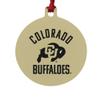 GRAPHICS & MORE Colorado Buffaloes Secondary Aluminum Holiday Christmas Tree Ornament - 3.0" (7.6 cm) x 3.37" (8.6 cm) view 1