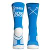 ChalkTalkSPORTS Lacrosse Performance Crew Socks - I'd Rather Be Playing Lacrosse - Lacrosse Mid-Calf Socks - Adult view 1