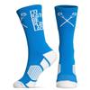 ChalkTalkSPORTS Lacrosse Performance Crew Socks - I'd Rather Be Playing Lacrosse - Lacrosse Mid-Calf Socks - Adult view 2