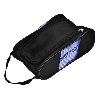 Entatial Simple Golf Shoes Bag, Breathable Shoes Bag, Storing Shoes Golf for Sports Shoes Storage(Black Blue)