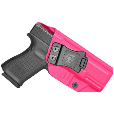 Amberide Glock 19 IWB Holster, Kydex-Boltaron Inside Waistband Holster for Glock 19/19X/44/45/23/32 Gen 15, Concealed Carry, Adjustable 030 Cant, Secure Retention, Low-Print Design