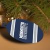 GRAPHICS & MORE Monmouth University Official Stripes Aluminum Holiday Christmas Tree Ornament - 3.0" (7.6 cm) x 3.37" (8.6 cm) view 4