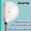 Women's Rife 812s Offset Golf 7 Wood Golf Club, Right Handed Premium Ultra Forgiving Ladies Flex Graphite Shaft with Tour Velvet Grip view 4