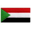 Cypress Collectibles - Sudan Flag Patch - Premium Embroidered Appliqu - African Country Velcro-Brand Fasteners Patches - Dimensions: 3.5" x 1.75" view 1