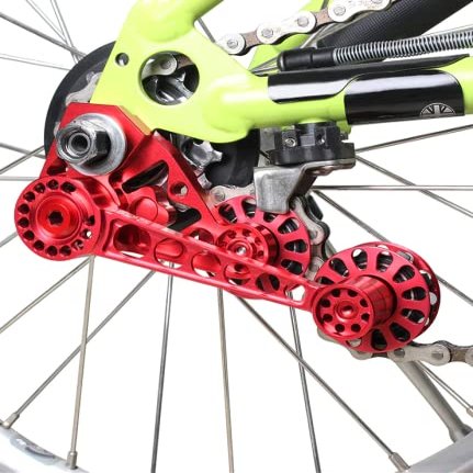 Chain Tensioner for Brompton Derailleur Rear Pulley 1-6 Speed Hub RED