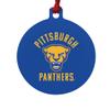 GRAPHICS & MORE University of Pittsburgh Panthers Aluminum Holiday Christmas Tree Ornament - 3.0" (7.6 cm) x 3.37" (8.6 cm) view 1