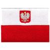 Cypress Collectibles - Poland with Eagle Flag Patch - Premium Embroidered Appliqu - European Country Velcro-Brand Fasteners Patches - Dimensions: 3.5" x 2.5" view 1