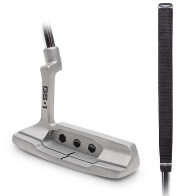 GoSports GS1 Tour Golf Putter  34 Right-Handed Blade Putter with Milled Face, Choose Oversized Fat Grip or Traditional Grip