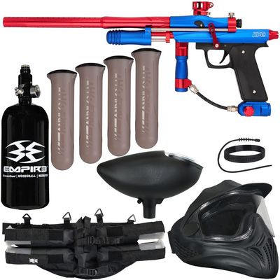 Action Village Azodin KPC+ Pump Legendary Paintball Gun Package Kit (Blue/Red)