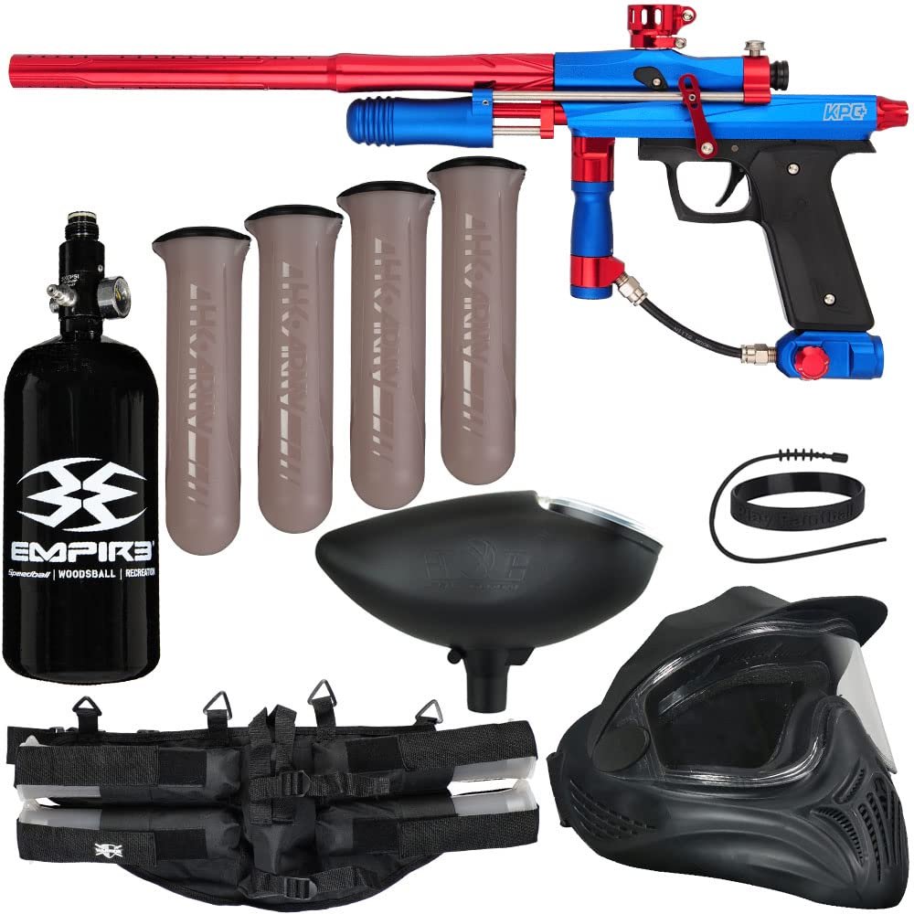 Action Village Azodin KPC+ Pump Legendary Paintball Gun Package Kit (Blue/Red)