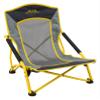 ALPS Mountaineering Rendezvous Low Camping Chairs for Adults with Arms, Cool Mesh Center, Powder Coated Steel Frame, Compact Folding Design and Carry Bag, Yellow/Gray view 1
