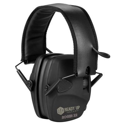 Roger 22 Electronic Ear Muffs Hearing Protection for Shooting, Hunting, & Tactical Use | NRR 22 dB | Amplifies Voices, Suppresses Gunshots | Foldable, Adjustable Fit by Ready Up Gear