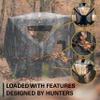 Rukket Hunting Blind | Ground Blind Stand for Deer, Turkey, Duck Hunting (360 View Hub-Style) view 4