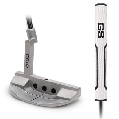 GoSports GS2 Tour Golf Putter - 34 Inch Right-Handed Mallet Putter with Oversized Fat Grip and Milled Face