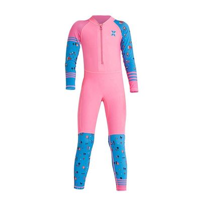 Kids Wetsuit Boys and Girls One Piece Swimsuit Full Body Rash Guard Sun Protection Bathing Suit Water Sports Swimwear Pink 3-4 Years