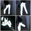 Women Reflective Pants Casual Dance Sport Track Trouser Sweatpants Jogger Pants Party Music Festival Rave Outfit view 3