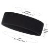 ONUPGO Kids Sweatbands Headband Wristband Set - Athletic Cotton Sweat Band for Sports (1 Headband + 2 Wristbands) (Black) view 3