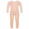 Freebily Kids Girl Thermal Underwear Soft Breathable Cotton Base Layer Sets Athletic Leggings and Long Sleeve Shirt Top C Nude 4 view 1