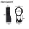 Monstrum High Profile Picatinny Scope Rings with See-Through Base | 30 mm Diameter view 2
