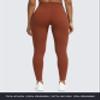 Aoxjox High Waisted Workout Leggings for Women Trinity Yoga Pants 26.5" (Cherry Mahogany, Small) view 4