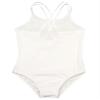 Hedmy Kids Girls Camisole Leotard Spaghetti Straps Gymnastic Ballet Dance Leotard Tank Top Bodysuit Dancewear White 5-6 Years view 4