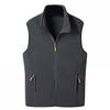 QWENTMTNTY Men's Polar Fleece Outerwear Vests Full-Zip Slim Fit Lightweight Jacket Vest Big Tall Outdoor Sports Sleeveless Jackets view 2