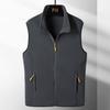 QWENTMTNTY Men's Polar Fleece Outerwear Vests Full-Zip Slim Fit Lightweight Jacket Vest Big Tall Outdoor Sports Sleeveless Jackets view 3