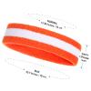 ONUPGO Kids Sweatbands Headband Wristband Set - Athletic Cotton Sweat Band for Sports (1 Headband + 2 Wristbands) (Orange/White/Orange) view 3