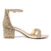 DREAM PAIRS Womens Low-Chunk Low Heel Pump Sandal,Size 10,Gold/Rhinestone,LOW-CHUNK view 4