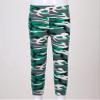 Hansber Kids Girls Stretchy Dance Leggings Tights High Waisted Running Gym Yoga Athletic Pants Trousers Activewear Aquamarine Camouflage 5-6 Years view 4