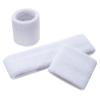 ONUPGO Kids Sweatbands Headband Wristband Set - Athletic Cotton Sweat Band for Sports (1 Headband + 2 Wristbands) (White) view 2