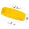 ONUPGO Kids Sweatbands Headband Wristband Set - Athletic Cotton Sweat Band for Sports (1 Headband + 2 Wristbands) (Yellow) view 3