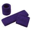 ONUPGO Kids Sweatbands Headband Wristband Set - Athletic Cotton Sweat Band for Sports (1 Headband + 2 Wristbands) (Purple) view 2