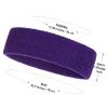 ONUPGO Kids Sweatbands Headband Wristband Set - Athletic Cotton Sweat Band for Sports (1 Headband + 2 Wristbands) (Purple) view 3