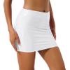 dPois Womens Fashion Short Patent Leather Skirt Slim Tights High Waist Club Pencil Skirt White Medium view 2