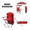LiZiFang Outdoor Folding Chair High Back Camping Chair with Shade Canopy with Cup Holder, Portable for Outdoor Camp, Fishing Sunshade Beach Chair (Green) view 2