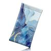 FINTIE Soft Eyeglasses Case with Cleaning Cloth, Portable Squeeze Top Vegan Leather Glasses Pouch, Sunglasses Eyewear Bag, Ocean Marble view 1