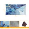 FINTIE Soft Eyeglasses Case with Cleaning Cloth, Portable Squeeze Top Vegan Leather Glasses Pouch, Sunglasses Eyewear Bag, Ocean Marble view 2