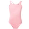 Hedmy Kids Girls Camisole Leotard Spaghetti Straps Gymnastic Ballet Dance Leotard Tank Top Bodysuit Dancewear Pink 12-14 Years view 1