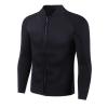 INTBOSS Wetsuit Top Men,2mm Mens Wetsuit Top 3mm Long Sleeve Wetsuit Jacket Men Front Zip Warm Wets Suit Jackets for Men Stretch Mens Wetsuit Top view 2