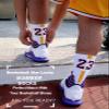 2 Pairs The Alphabet Basketball Socks for Men, #34 Lucky Number Sports Socks Giannis With 3D Ankle Protection for Youth Boys, Great Gift for Antetokounmpo Fans (5.5-11.5) view 2
