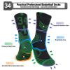 2 Pairs The Alphabet Basketball Socks for Men, #34 Lucky Number Sports Socks Giannis With 3D Ankle Protection for Youth Boys, Great Gift for Antetokounmpo Fans (5.5-11.5) view 3
