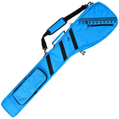 Big Teeth Sunday Golf Carry Bag - Lightweight Nylon Foldable Range Bag, Small Zippered Travel Case