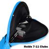 Big Teeth Sunday Golf Carry Bag - Lightweight Nylon Foldable Range Bag, Small Zippered Travel Case view 3