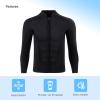 INTBOSS Wetsuit Top Men,2mm Mens Wetsuit Top 3mm Long Sleeve Wetsuit Jacket Men Front Zip Warm Wets Suit Jackets Stretch Swimming Scuba Diving Surfing view 4