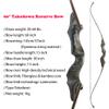 ZSHJGJR 60 Black Hunter Original Recurve Bow for Adults American Hunting Longbow Archery Bow 20-60lbs Right Handed for Archery Hunting Shooting Practice (Gray, 60lbs) view 2